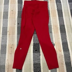 Lululemon red High-Waisted Leggings size 4